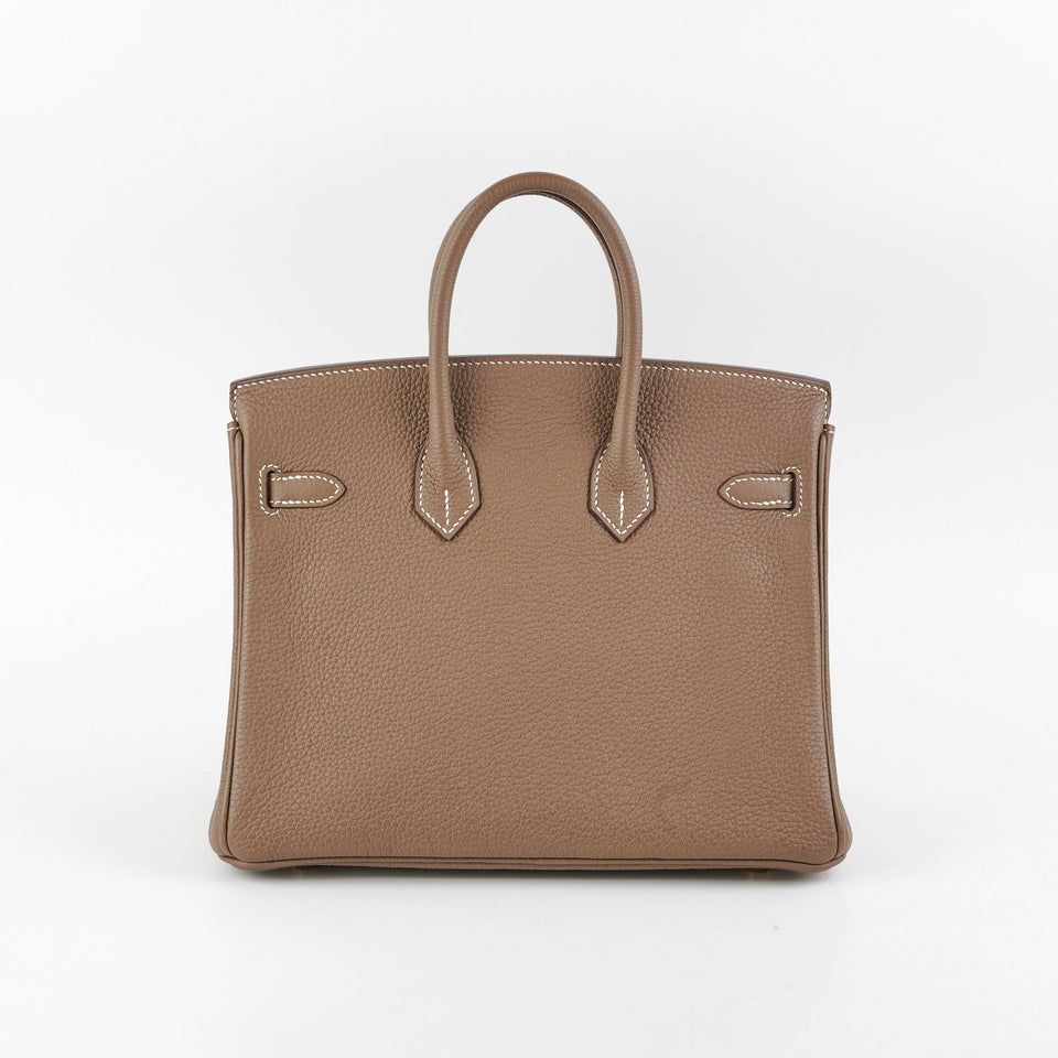 Hermes Birkin 25 Togo Etoupe Stamp D
