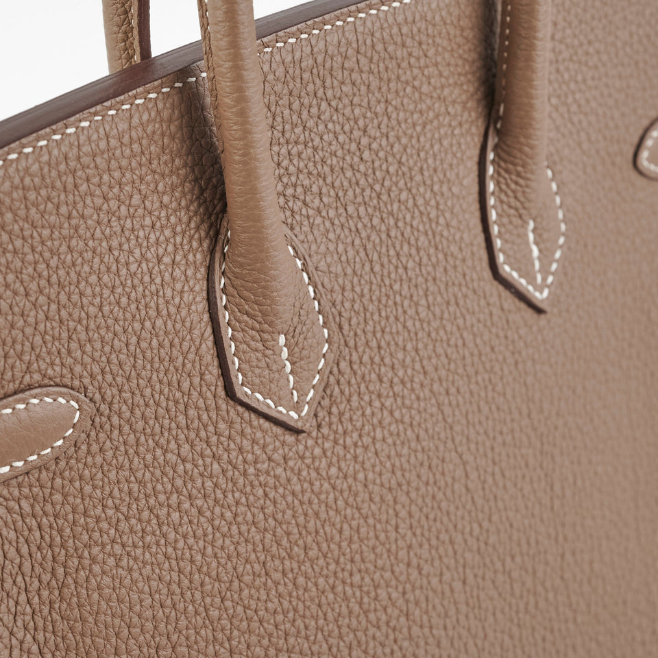 Hermes Birkin 25 Togo Etoupe Stamp D