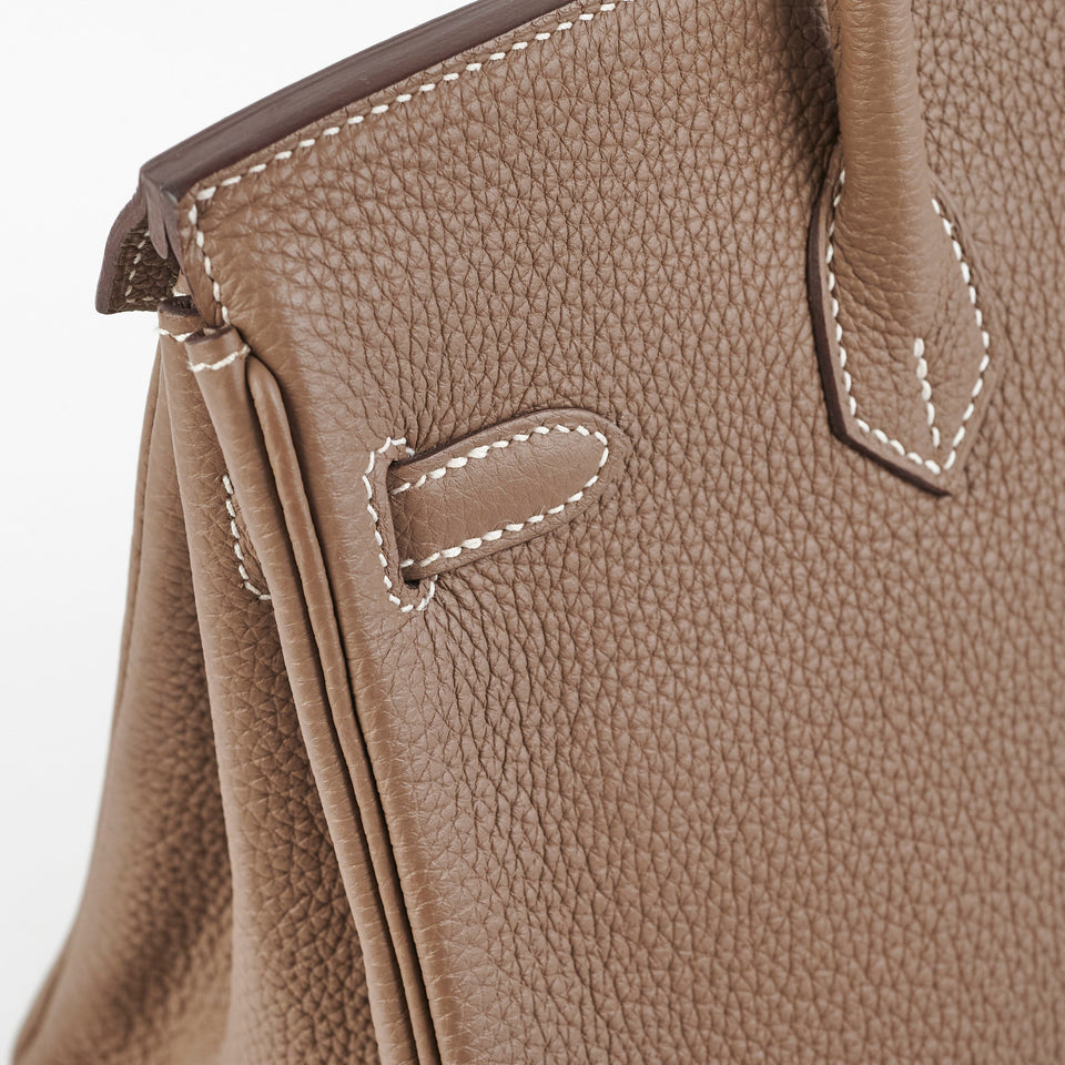 Hermes Birkin 25 Togo Etoupe Stamp D