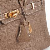 Hermes Birkin 25 Togo Etoupe Stamp D