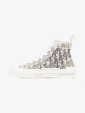 Christian Dior B23 High Tops White / Grey Oblique  Mesh EU 38 UK 5