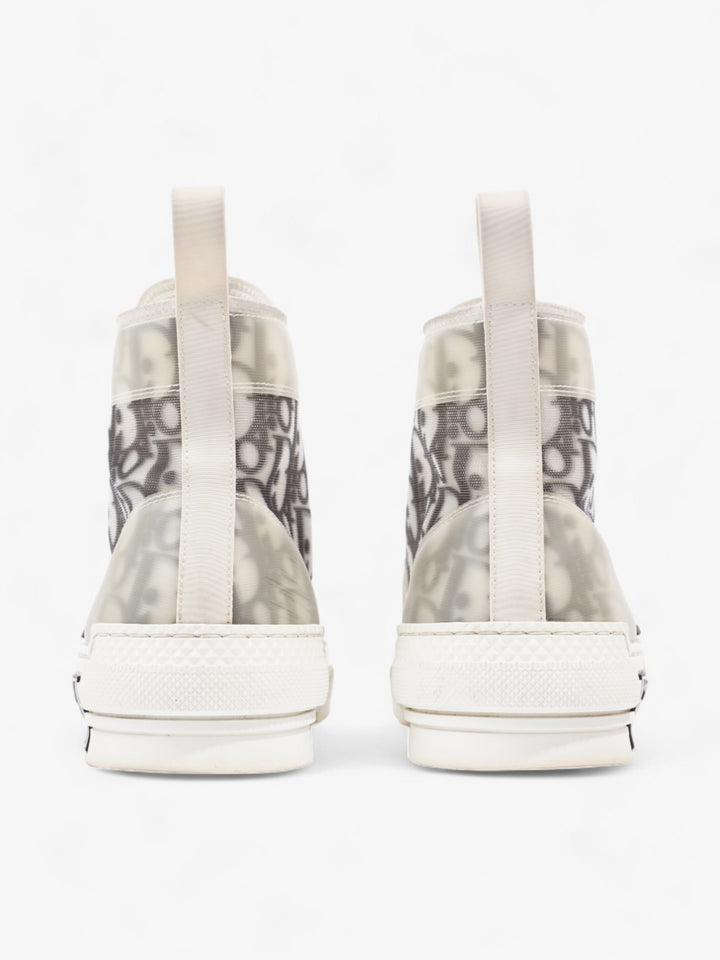 Christian Dior B23 High Tops White / Grey Oblique  Mesh EU 38 UK 5