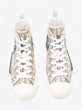 Christian Dior B23 High Tops White / Grey Oblique  Mesh EU 38 UK 5