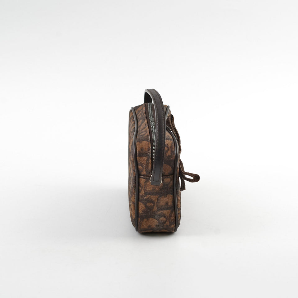 Christian Dior Oblique Mini Brown Pouch 2005