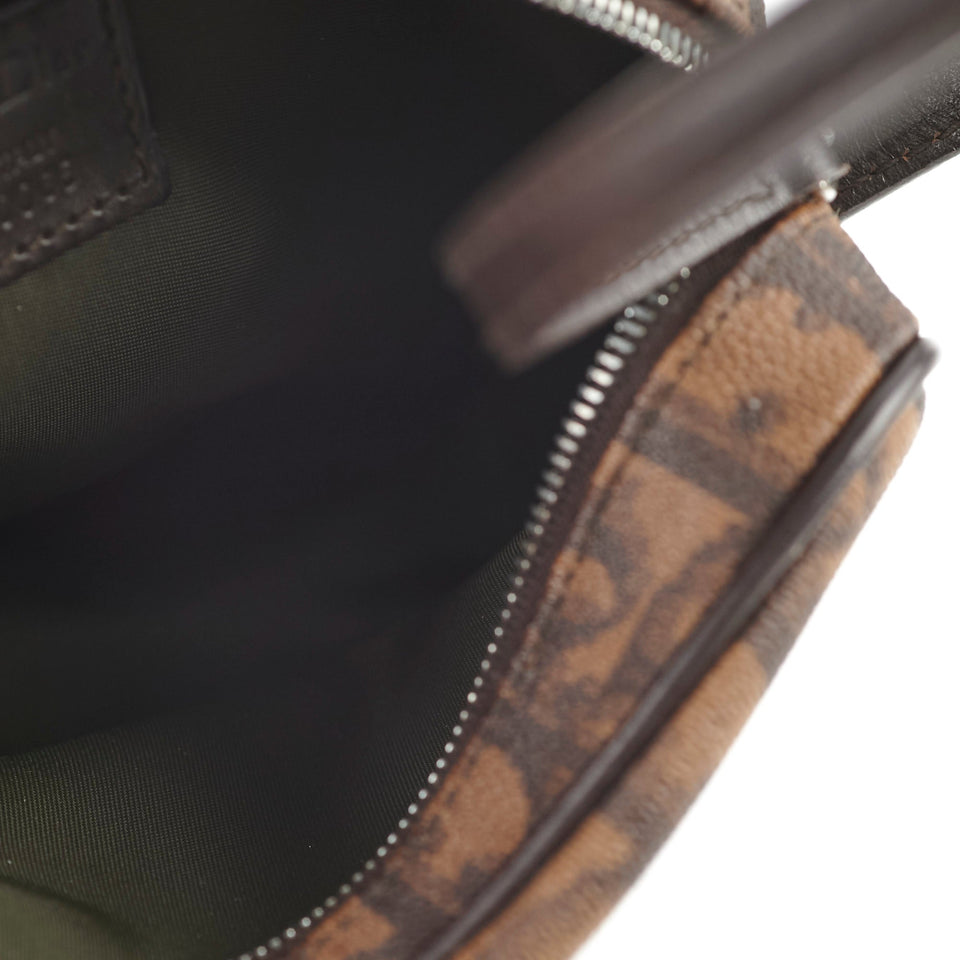 Christian Dior Oblique Mini Brown Pouch 2005