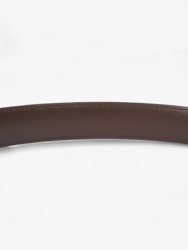 Louis Vuitton LV Iconic Belt Damier Ebene / Gold Leather 85cm / 34"