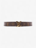 Louis Vuitton LV Initiales Reversible Belt Monogram / Rose Ballerine Coated Canvas 85cm / 34"