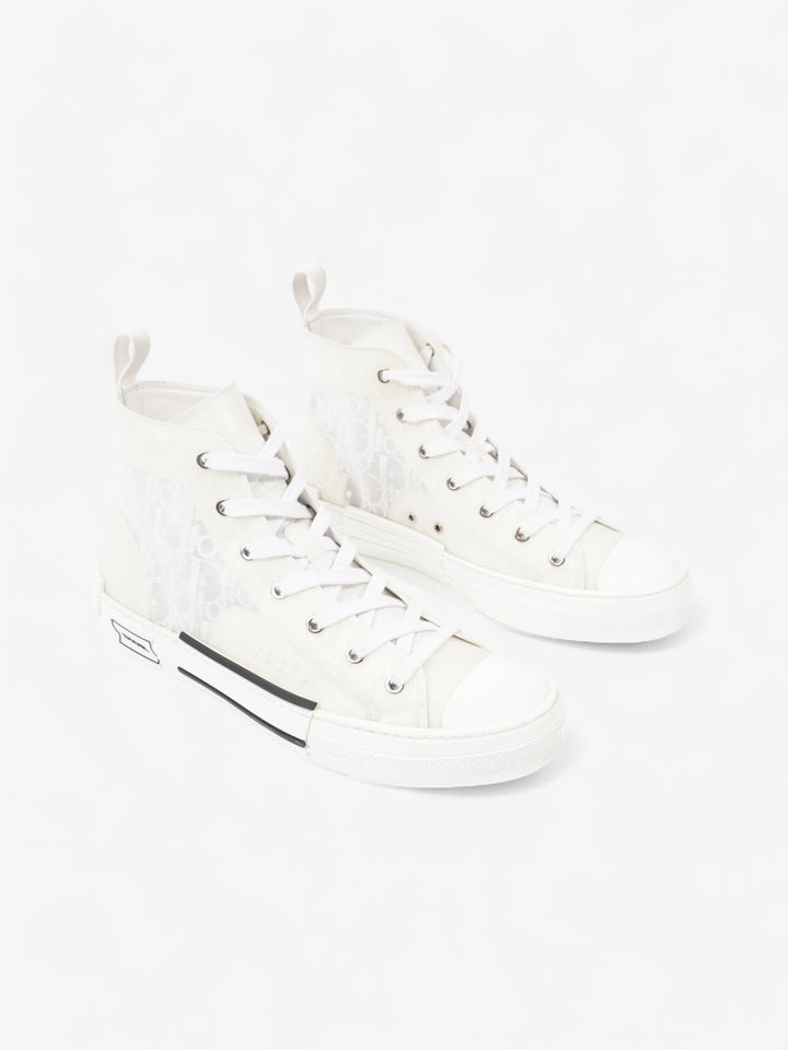 Christian Dior B23 High Top White Canvas EU 43.5 UK 9.5