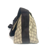 Gucci Shoulder Bag 122374 GG Supreme canvas, leather beige GG Plus Flap