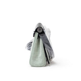 Hermes Mini Herbag Zip 20 Black Ecru/Vert Moyen Toile Palladium Hardware