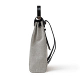 Hermes Herbag a Dos Backpack Ecru/Black Toile Palladium Hardware