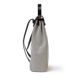 Hermes Herbag a Dos Backpack Ecru/Black Toile Palladium Hardware