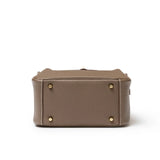 Hermes Mini Lindy I Etoupe Clemence Gold Hardware