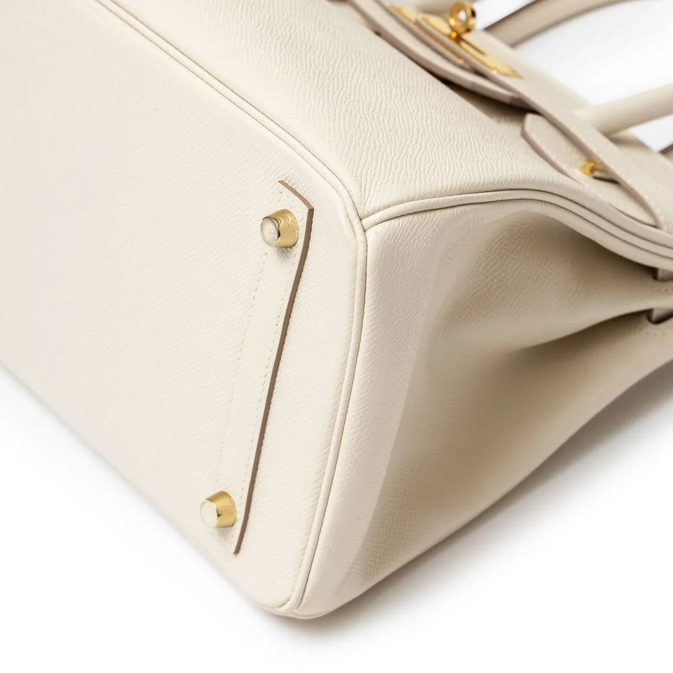 Hermes Birkin 30 Craie Epsom Gold Hardware