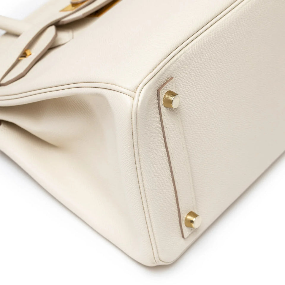 Hermes Birkin 30 Craie Epsom Gold Hardware