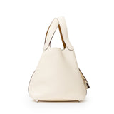 Hermes Picotin 18 Nata and Sesame Clemence/Swift Palladium Hardware