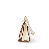 Hermes Sac Saut 25 Bag Clemence/Chevre Mysore Nata/Caramel/Etoupe Gold Hardware