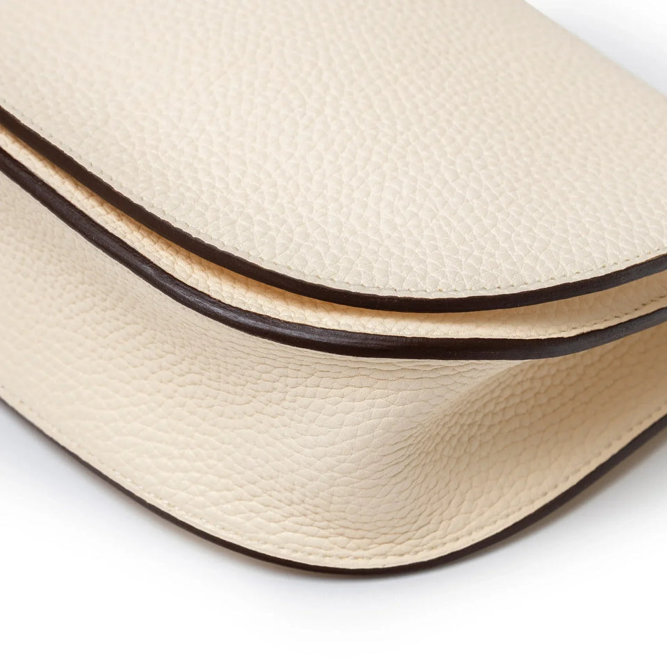 Hermes Sac Saut 25 Bag Clemence/Chevre Mysore Nata/Caramel/Etoupe Gold Hardware