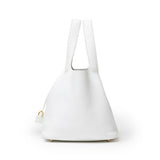 Hermes Picotin 22 New White Clemence Leather Hardware