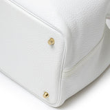 Hermes Picotin 22 New White Clemence Leather Hardware