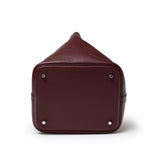 Hermes Picotin 22 Bordeaux Clemence Palladium Hardware