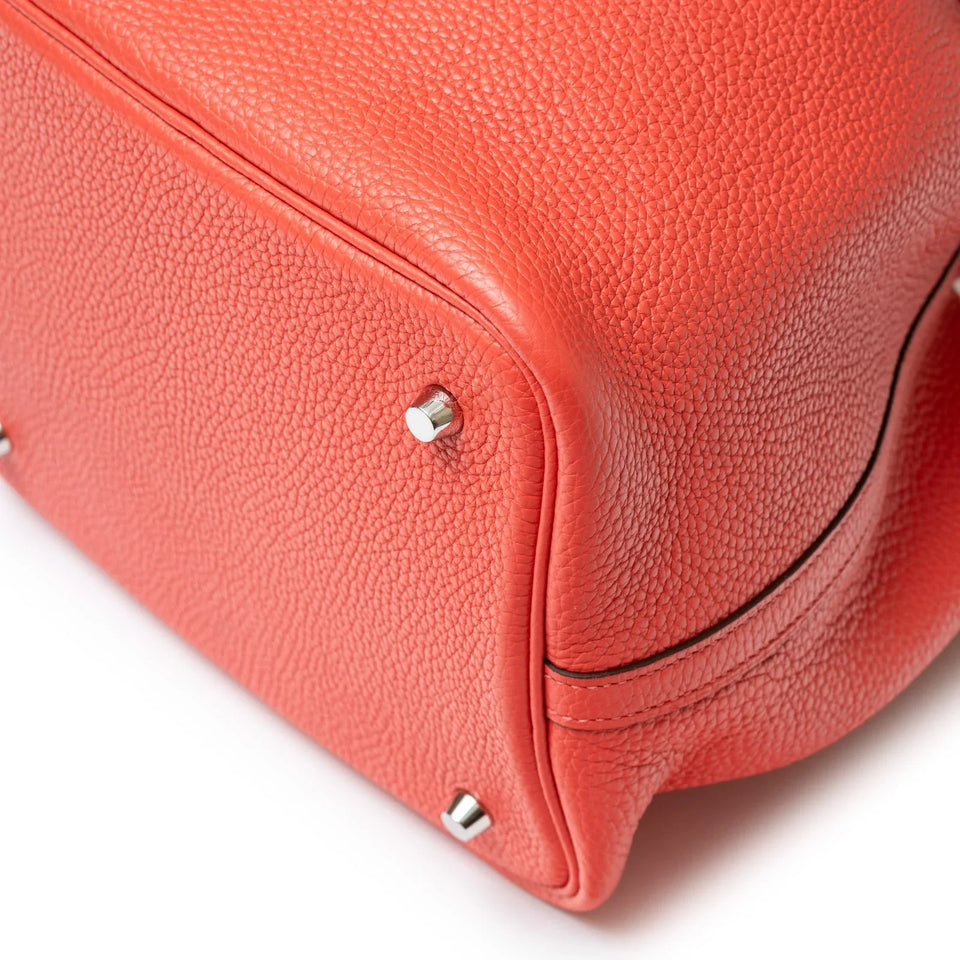 Hermes Picotin 22 Rose Jaipur Clemence Palladium Hardware
