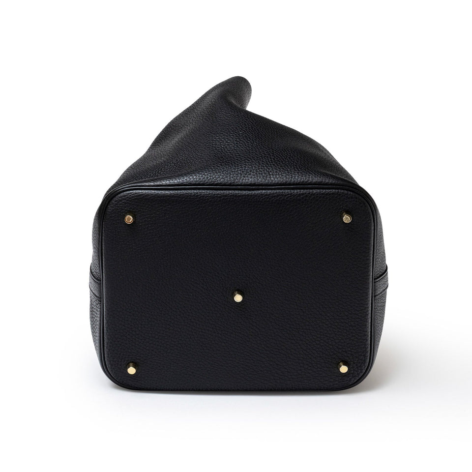 Hermes Picotin 26 Black Clemence Gold Hardware