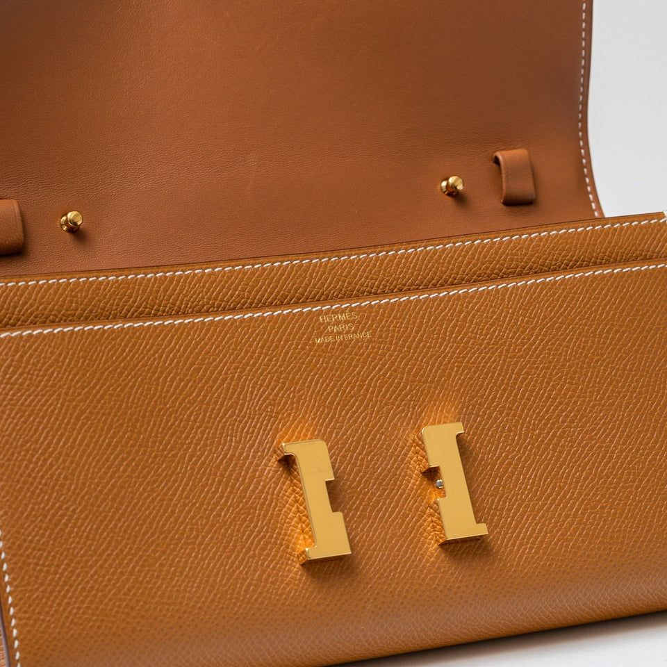 Hermes Constance To Go Gold Epsom Gold Hardware