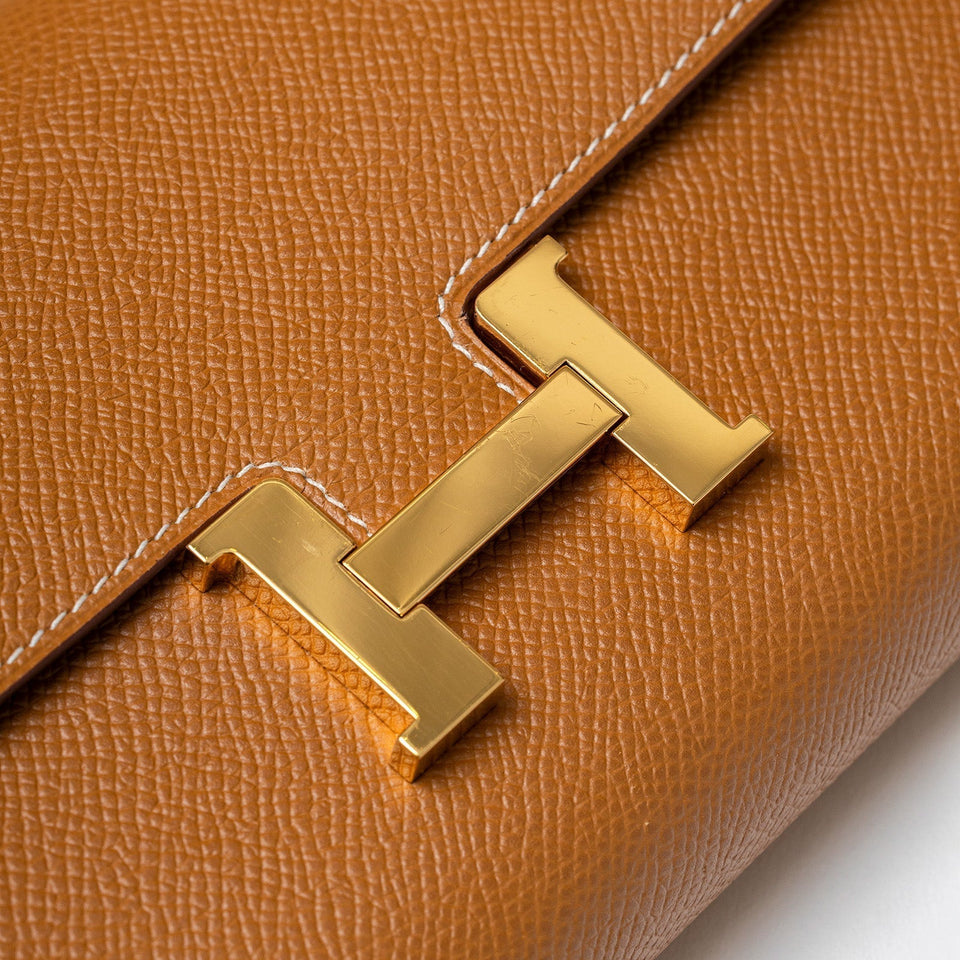 Hermes Constance To Go Gold Epsom Gold Hardware