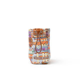 Hermes Fourbi 20 pouch Paprika/Rose pop/Fauve Nylon/Silk Barenia Palladium Hardware