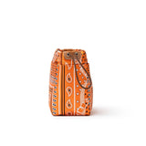 Hermes Fourbi 25 pouch Orange Nylon/Silk Barenia Palladium Hardware