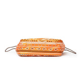 Hermes Fourbi 25 pouch Orange Nylon/Silk Barenia Palladium Hardware