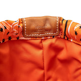Hermes Fourbi 25 pouch Orange Nylon/Silk Barenia Palladium Hardware