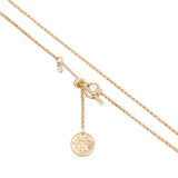 Hermes Ex-Libris Diamond Pendant Necklace Small model Rose Gold Au750