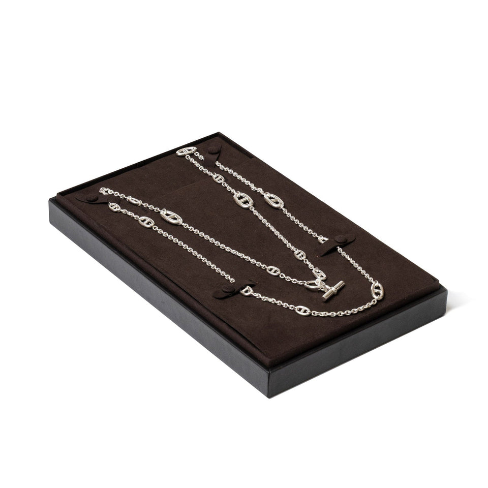 Hermes Farandole Long Necklace 120cm Silver Ag925