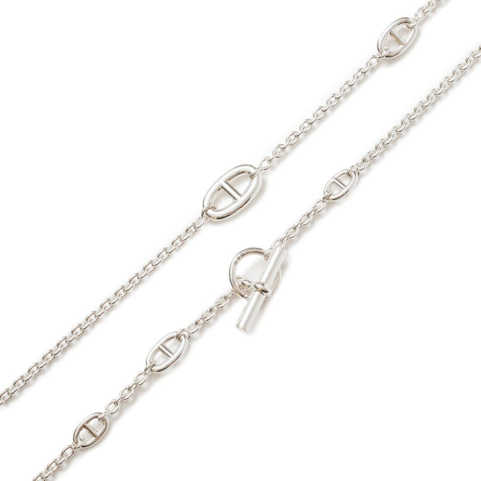 Hermes Farandole Long Necklace 120cm Silver Ag925
