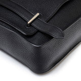 Hermes Steve Caporal Messenger 28 Black Clemence Palladium Hardware