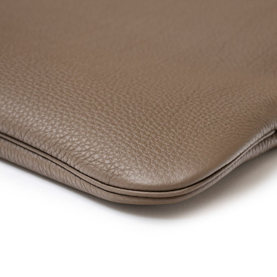 Hermes Victoria Business Bag Etoupe Togo/Toile