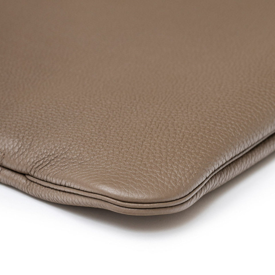 Hermes Victoria Business Bag Etoupe Togo/Toile