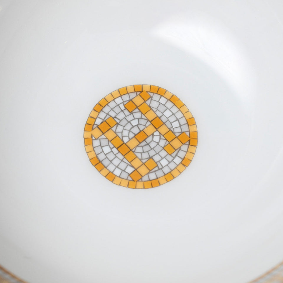 Hermes Mosaique au 24 Gold Rice Bowl Set of Two