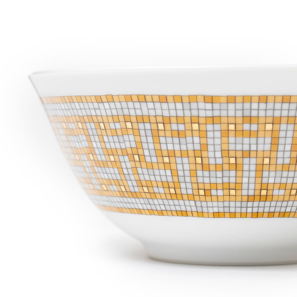 Hermes Mosaique au 24 Gold Rice Bowl Set of Two