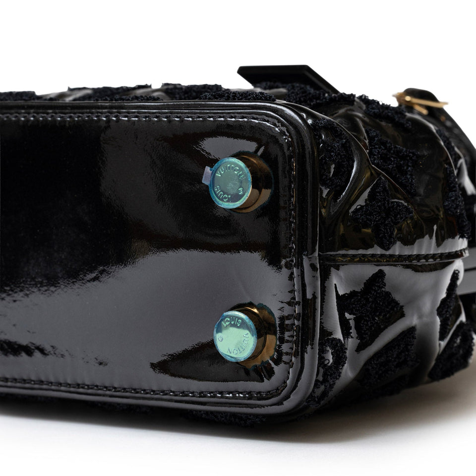 Louis Vuitton Fascination Lockit BB Black Patent Lambskin Gold Hardware