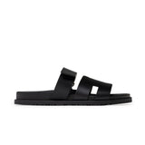 Hermes Chypre Sandal Men's Black Calf 40.5