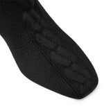 Hermes Volver 60 Ankle Boots Black Knit/Calf 36.5