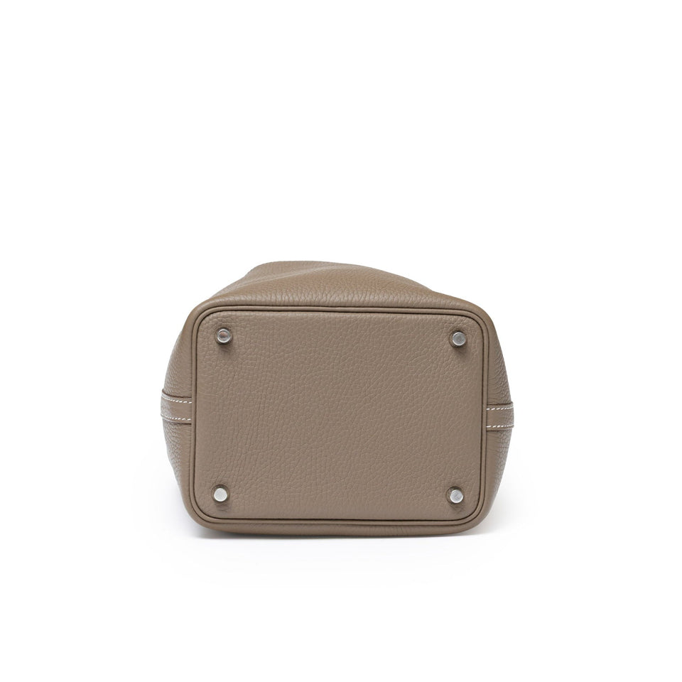 Hermes Picotin 18 Etoupe Clemence Palladium Hardware