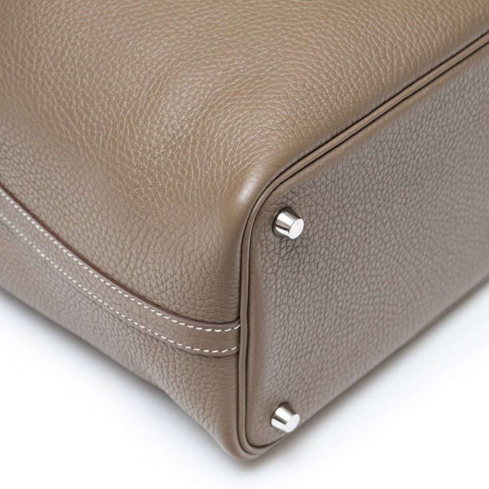 Hermes Picotin 18 Etoupe Clemence Palladium Hardware