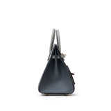 Hermes Sac Faubourg Birkin 20 "Rainy Days" Gris Misty Matte Alligator Permabrass Hardware
