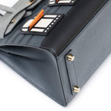 Hermes Sac Faubourg Birkin 20 "Rainy Days" Gris Misty Matte Alligator Permabrass Hardware