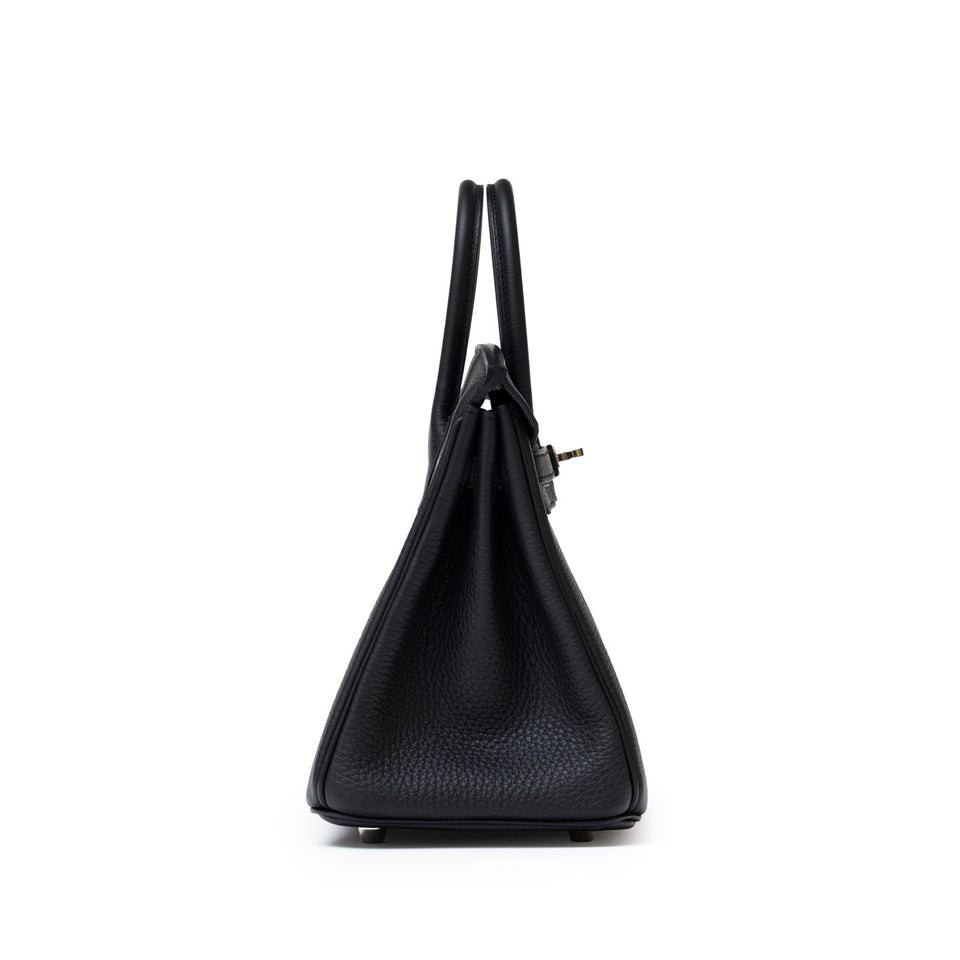 Hermes Birkin 25 Black Togo Palladium Hardware