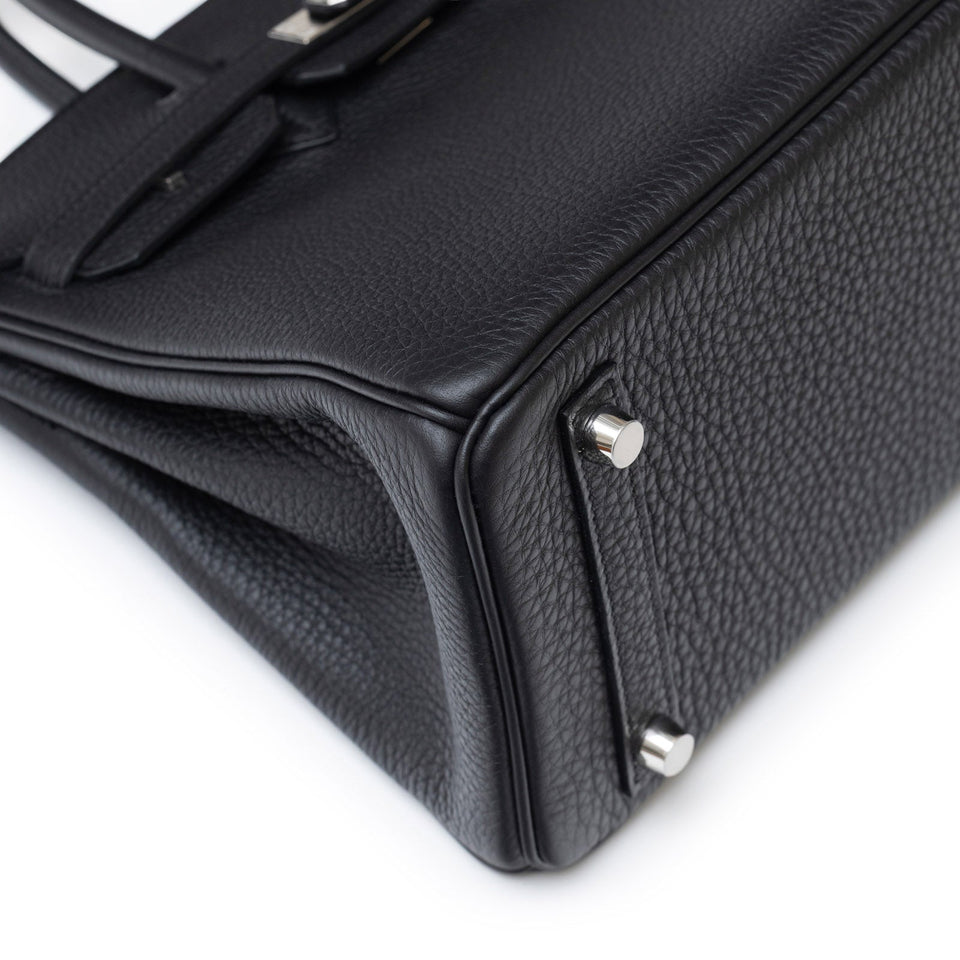 Hermes Birkin 25 Black Togo Palladium Hardware